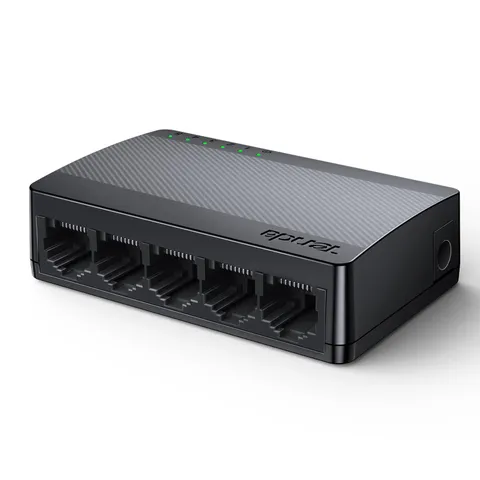 Tenda SG105 Commutatore di rete non gestita Gigabit Ethernet (10/100/1000) Nero switch di
