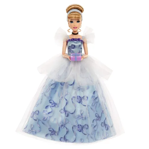 Mattel Disney Princess - Cenerentola Festa di Compleanno, bambola da collezione con abito