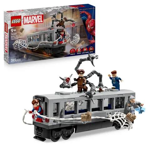 LEGO ǀ Marvel Spider-Man Contro Doc Ock: Duello sul Treno - Giocattolo da Esposizione con