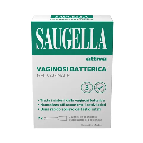 Saugella Attiva Vaginosi Batterica, Gel Vaginale per il Trattamento dei Sintomi, con