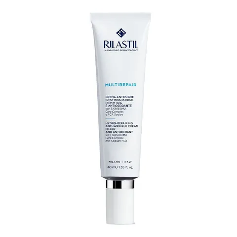 Rilastil Multirepair, Crema Antirughe Idroriparatrice Riempitiva e Antiossidante, 40ml