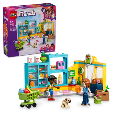 LEGO Friends Minimarket di Heartlake City - Negozio Giocattolo con 2 Mini Bamboline