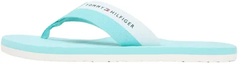 Tommy Hilfiger Hilfiger Webbing Beach Sandal FM0FM05807 Infradito BLU (Arctic Aqua), 42