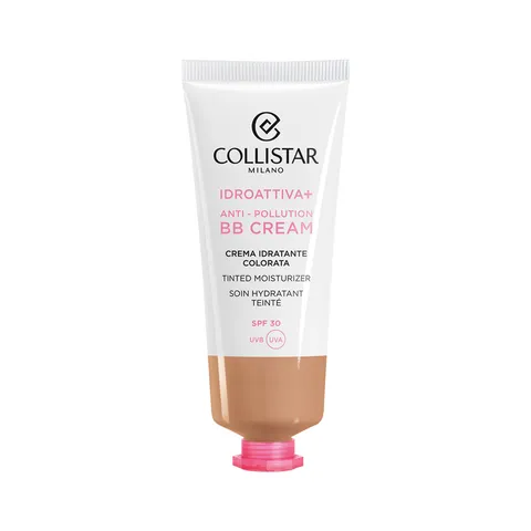 Collistar Idroattiva+, BB Cream Viso Antipollution, Idratazione 100H, SPF 30, Texture