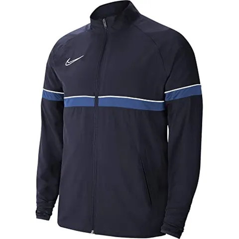 Nike Y NK Dry ACD21 TRK Jkt W, Giacca Unisex-Bambini, Obsidian/White/Royal Blue/White, XS