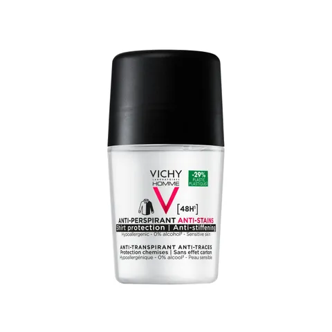 Vichy Dermo-Tolerance Homme, Deodorante Roll-on, Ultra-Fresco, 50 ml