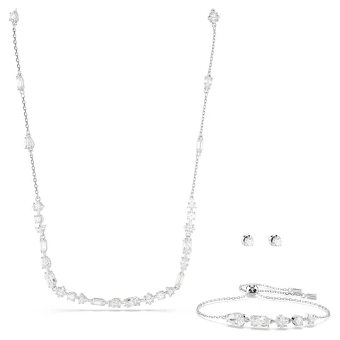 Swarovski Mesmera Set Collana, Bracciale e Orecchini, con Zirconia e Cristalli Swarovski