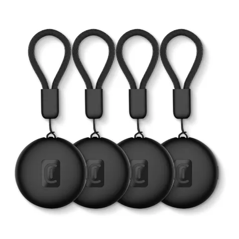 Cellularline localizzatore di oggetti Bluetooth Tracy Tag, set da 4 pezzi, compatibile