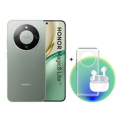 Honor MAGIC8 LITE 8gb 256gb Green + Earbuds X7L + Cover