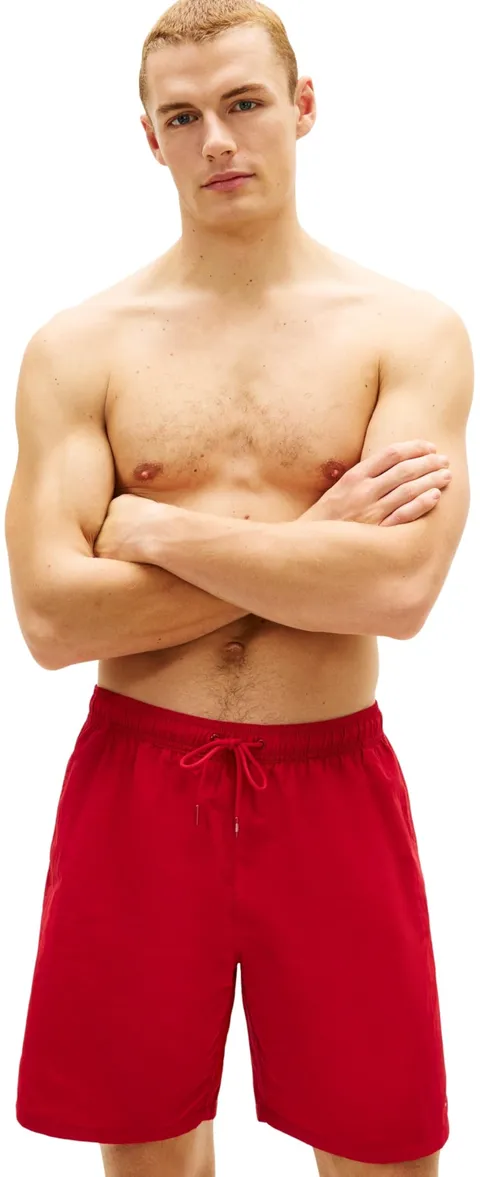 Tommy Hilfiger Costume da Bagno da Uomo con Coulisse Im & Na UM0UM03309, Rosso (Rosso