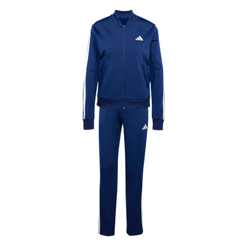 adidas Donna Essentials 3-Stripes Track Suit, Dark Blue, L