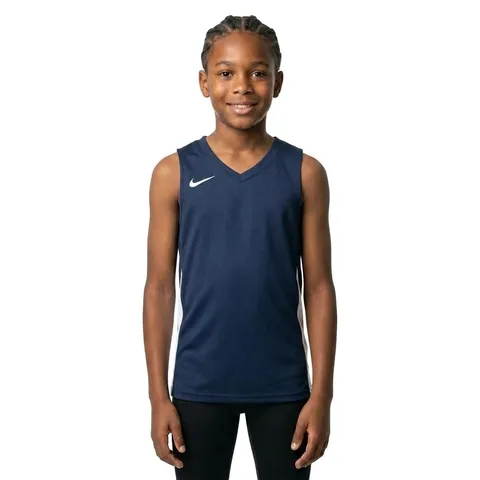 Nike NT0200-451 Team Basketball Stock Jersey 20 Canottiera Unisex Bambino Navi Taglia L