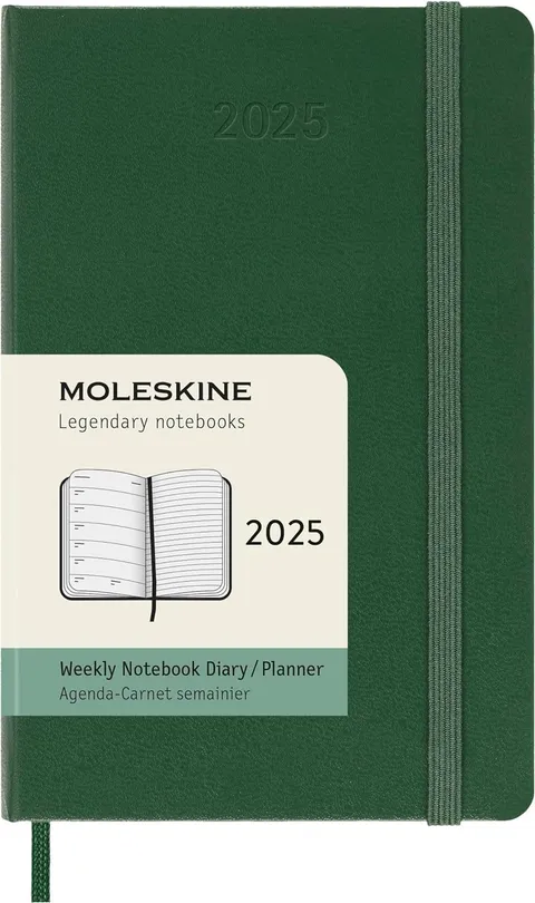 Moleskine Weekly Planner, Agenda Settimanale con Spazio per Note 12 Mesi 2025, Copertina
