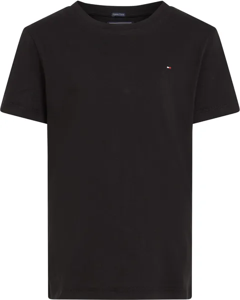 Tommy Hilfiger Bambino T-Shirt Maniche Corte Scollo Rotondo, Nero (Meteorite), 3 Anni