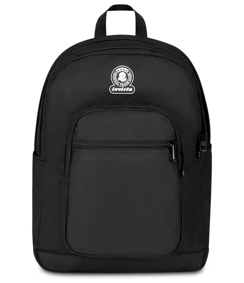 Invicta Zaino DIAL Solid, Nero, Tasca porta pc,Tasca porta borraccia, Per ragazzi e
