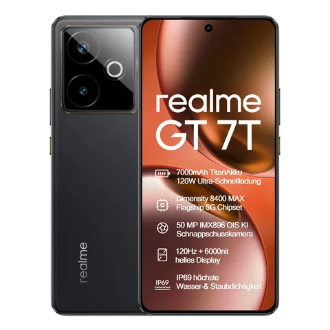realme GT 7T 5G, 12+256GB, Dimensity 8400-MAX, batteria 7000mAh