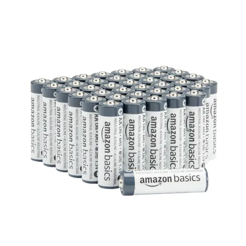 Amazon Basics, 40 batterie alcaline industriali AA, 1,5 Volt, durata 5 anni