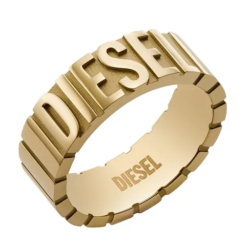 Diesel Anello da uomo in acciaio inossidabile tonalità oro, DX1439710