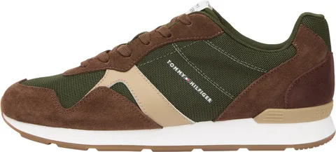 Tommy Hilfiger Runner Uomo Icon Mix Fm0fm05679 Basso Top, Abete Artico Verde, 40 EU
