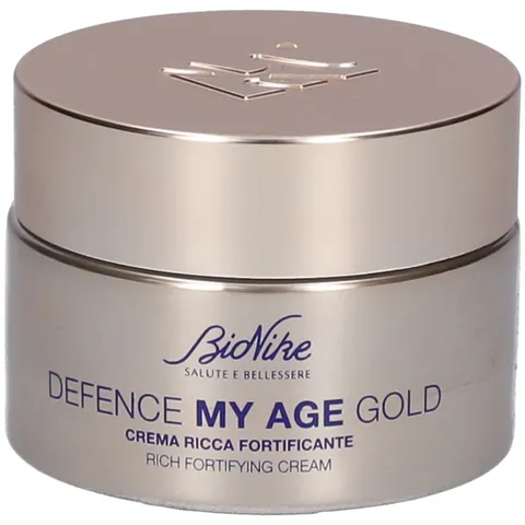 Bionike Defence My Age Gold - Crema Viso Ricca Fortificante Anti Age con Burro di Karitè