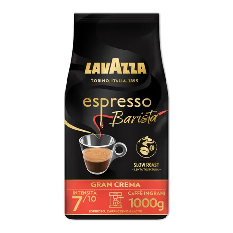 Lavazza, Espresso Barista Gran Crema, Caffè in Grani Tostati a Tamburo, Ideali per
