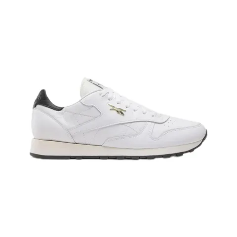 Reebok Unisex Classic Leather Sneaker, White/Black/Chalk, 40,5 EU