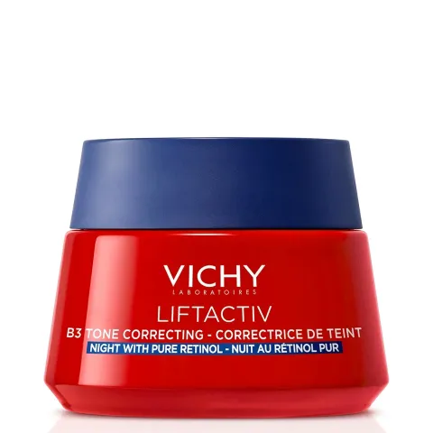 Vichy Liftactiv B3, Crema Notte Antimacchie, Per Pelli Mature, Pelle più Luminosa e