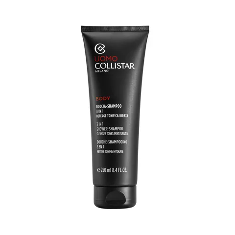 Collistar Doccia Shampoo 3 in 1 Uomo, Corpo e Capelli, Deterge, Tonifica, Idrata, 250 ml