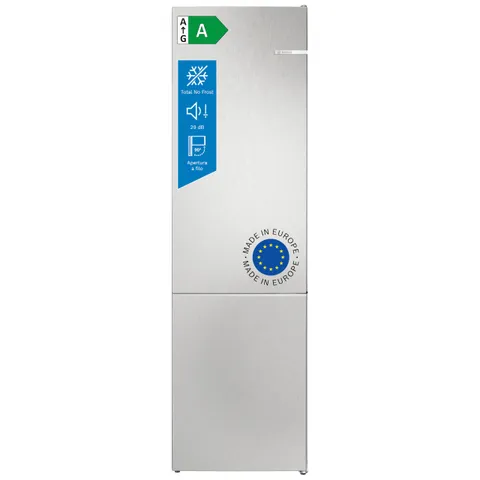 Bosch KGN392LAG Serie 4, Frigorifero combinato da libera installazione, Total No Frost