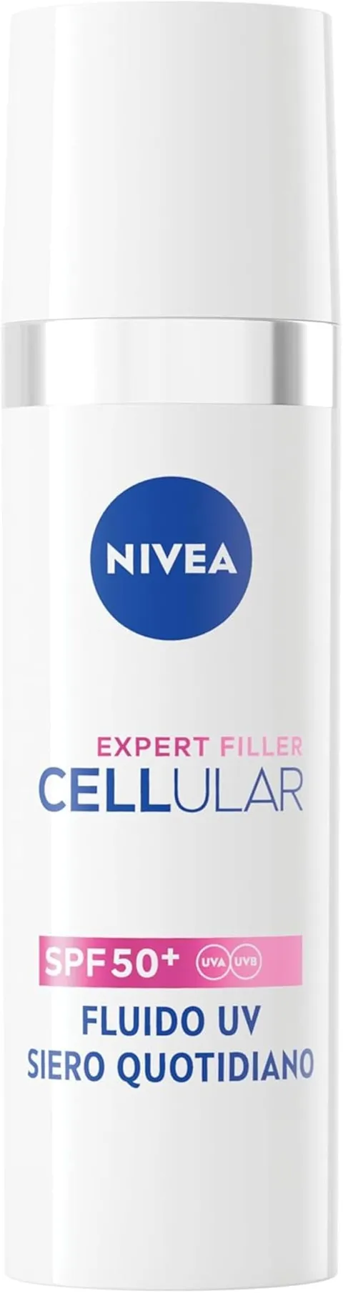 Nivea Cellular Expert Filler Fluido UV Siero Viso Quotidiano SPF 50 + 30 ml, Siero viso