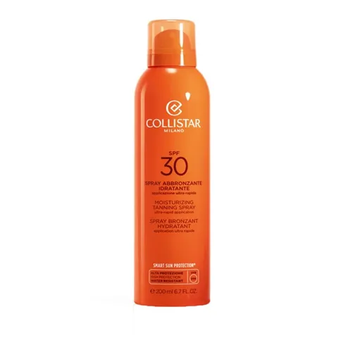 Collistar Spray Abbronzante Idratante Protezione SPF 30, Spray Corpo ultra fresco facile