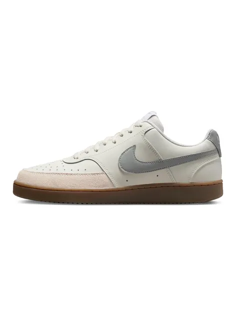 Nike HV2530-100 Court Vision Lo Uomo, Sail/LT Smoke Grey-LT Orewood BRN-White EU 40