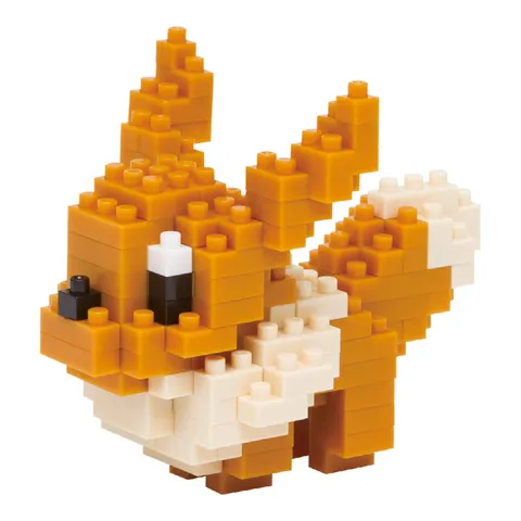 Bandai - Nanoblock - Eevee - Pokémon - Mini statuina in mattoncini - Gioco di costruzione