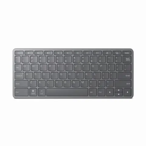 Lenovo Tastiera wireless multi-dispositivo (Android, Windows, iPadOS - Bluetooth, USB-C, 12 tasti funzione) QWERTY spagnolo - Colore grigio luna