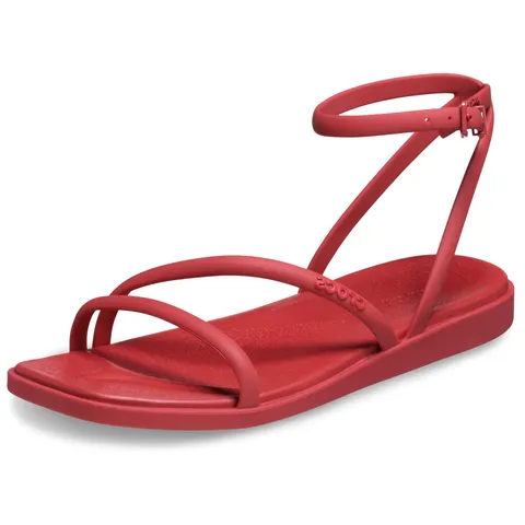 Crocs Donna Miami Ankle Strap Sandal, Corto Rosso, 42 EU