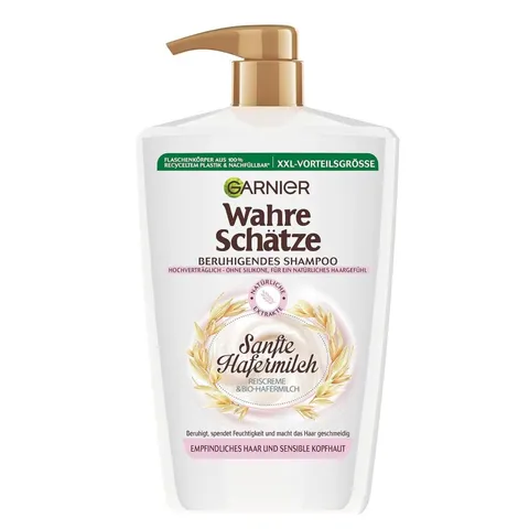 Garnier Vero tesoro shampoo lenitivo latte d'avena delicato XXL, lenitivo e idratante