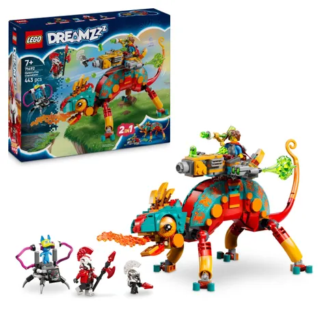 LEGO DREAMZzz 2 in 1 Il Camaleonte di Fuoco di Mateo - Animale Trasformabile in Aereo
