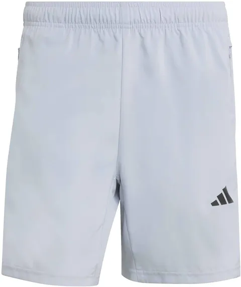 adidas Homme Workout Essentials Base 3 Stripes Woven Short, Halo Silver/Black, 3XL 7 inch