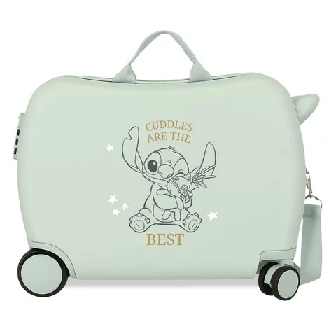 Joumma Disney Stitch Valigia per bambini verde 50 x 38 x 20 cm Rigido 1,8 kg Chiusura a
