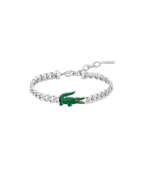Lacoste Braccialetto Arthor Acciaio Inossidabile Argento